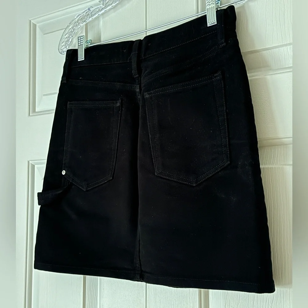 Helmut Lang Satin Hem A-Line Skirt | Minimalist Designer Workwear